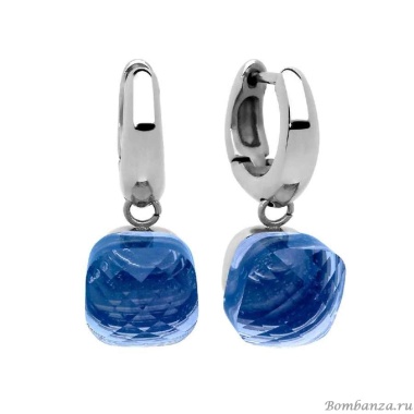 Серьги Qudo, Firenze light sapphire 300186 BL/S Серьги Qudo, Firenze light sapphire 300186 BL/S
