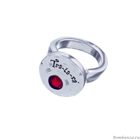 Кольцо Tra-la-ra, Basic, разъемное, с кристаллом Swarovski, TLR22-190P301 красный