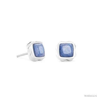 Серьги Coeur de Lion, Blue-Silver, 1200/21-0717 Серьги Coeur de Lion, Blue-Silver, 1200/21-0717