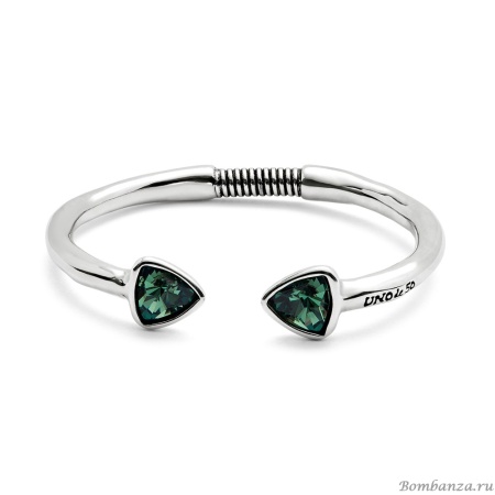 Браслет UNOde50 Ser Camaleonica с зелеными кристаллами, с серебром PUL2510VRDMTL0M