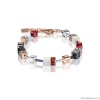 Браслет Coeur de Lion, White&Red Swarovski 4013/30-0300