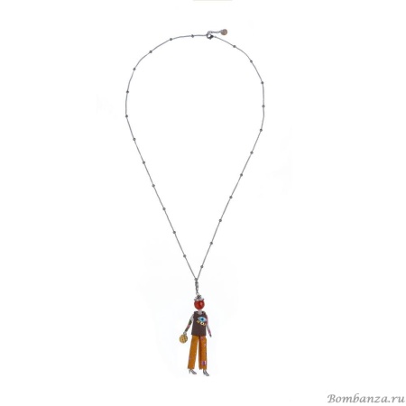 Подвеска Miamelie, кукла Стефания, MiA-2308-CL5531 серебристый Подвеска Miamelie, кукла Стефания, MiA-2308-CL5531 серебристый