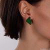 Серьги Nuance, Nuance, асимметричные,с геометрическими фигурами, NFN-23.12-085 зеленый Серьги Nuance, Nuance, асимметричные,с геометрическими фигурами, NFN-23.12-085 зеленый