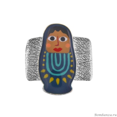 Кольцо TARATATA, Nanas, разъемное, с цветной смолой, TT-W24-03410-10M серебристый