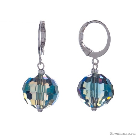Серьги Lanzerotti, Atlantide, с кристаллом, LZ-23.03-109 бирюзовый