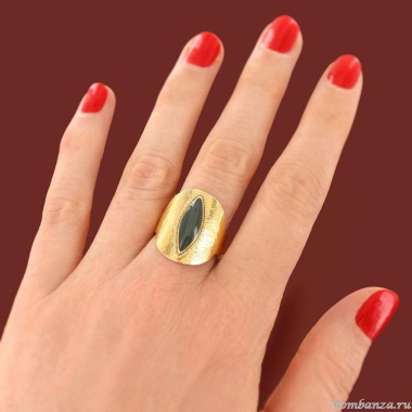 Кольцо TARATATA, Zebra, разъемное, с цветной смолой, TT-H25-04408-207 зеленый