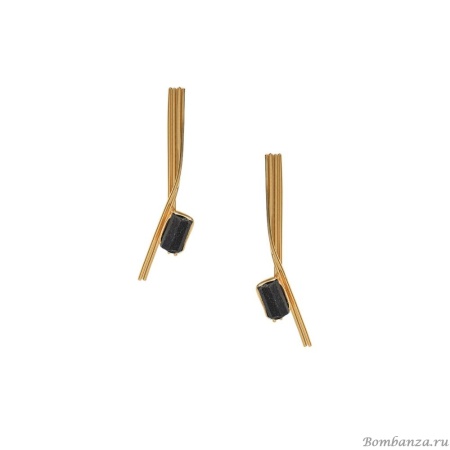 Серьги Katerina Vassou, Violet, со вставкой из турмалина, KV24.1-308853GTOURM золотистый