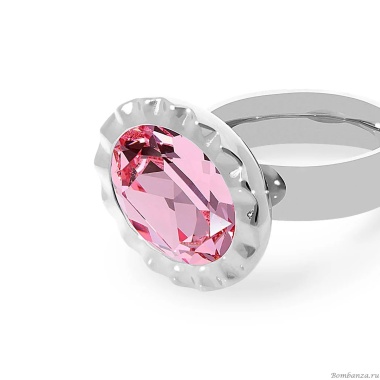 Кольцо Qudo, TIVOLA UNICA big (S/P) Light rose 54, 686638 Кольцо Qudo, TIVOLA UNICA big (S/P) Light rose 54, 686638
