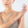Браслет Coeur de Lion, White-Silver, 6005/30-1417. Германия