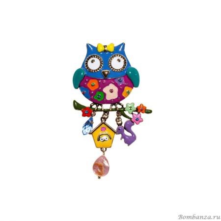 Брошь Shadore, Сова с домиком