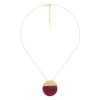 Колье Franck Herval, Marly, с ракушкой Capiz в смоле, FH25.2-15-64430 бордовый