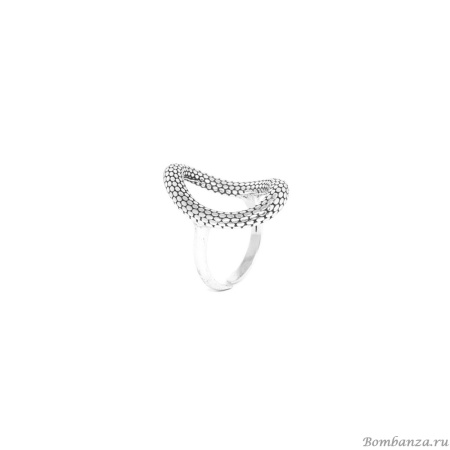 Кольцо ORI TAO, Squamata, овальной формы, с текстурой змеиной кожи, OT22.2-19-40053 серебристый