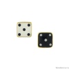 Серьги TARATATA, Jeu De L`oie, асимметричные, с цветной смолой, TT-H24-01901-202 черный Серьги TARATATA, Jeu De L`oie, асимметричные, с цветной смолой, TT-H24-01901-202 черный