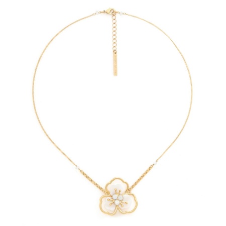 Колье Franck Herval, Lisette, с перламутром и кристаллами Swarovski, FH25.2-15-64392 белый