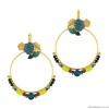 Серьги TARATATA, Chardon bleu, со смолой, бусинами и тигровым глазом, TT-H24-09774-204 синий Серьги TARATATA, Chardon bleu, со смолой, бусинами и тигровым глазом, TT-H24-09774-204 синий