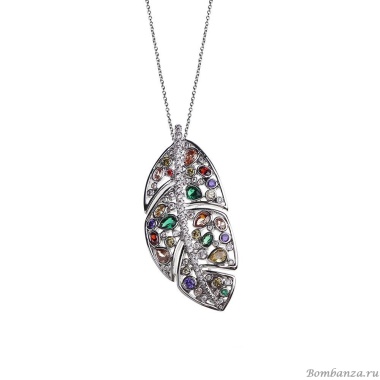 Колье-брошь Fiore Luna, Листок 15A13NK022XM06 BW Колье-брошь Fiore Luna, Листок 15A13NK022XM06 BW