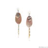 Серьги Nature Bijoux, Barbade, жемчуг, перламутр, ракушка, агат, NB22.1-12-77097 коричневый Серьги Nature Bijoux, Barbade, жемчуг, перламутр, ракушка, агат, NB22.1-12-77097 коричневый