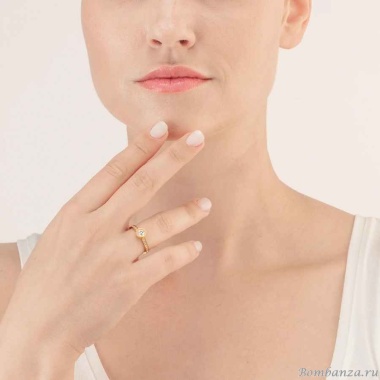 Кольцо Coeur de Lion, Crystal-Gold 18 мм 0228/40-1816 56 Кольцо Coeur de Lion, Crystal-Gold 18 мм 0228/40-1816 56