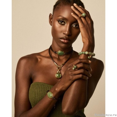 Кольцо VIDDA, Hera, незамкнутое, с авантюрином, VD25.1-02138203 зеленый, 17,5 Кольцо VIDDA, Hera, незамкнутое, с авантюрином, VD25.1-02138203 зеленый, 17,5