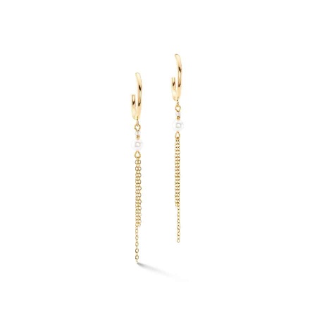 Серьги Coeur de Lion, Beige-Gold, 4310/21-1016