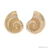 Серьги Moon Paris, в форме ракушки, Mo-Y24.06-033 золотистый