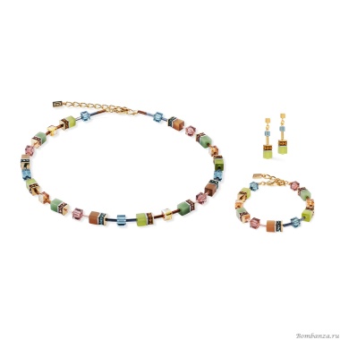 Колье Coeur de Lion, Olive-Green, 2838/10-0905 Колье Coeur de Lion, Olive-Green, 2838/10-0905