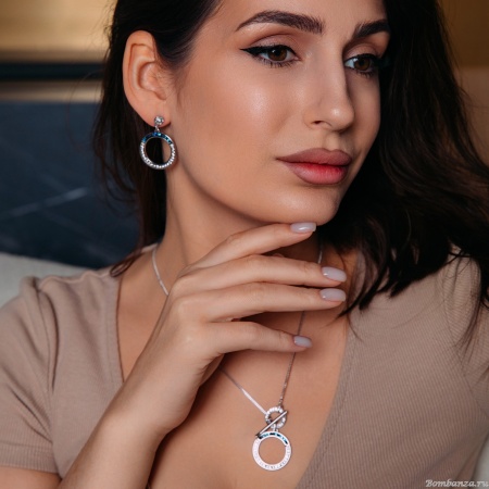 Серьги Fiore Luna, BBL+CRY