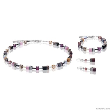 Серьги Coeur de Lion, Purple-Rose, 2838/20-0838 Серьги Coeur de Lion, Purple-Rose, 2838/20-0838