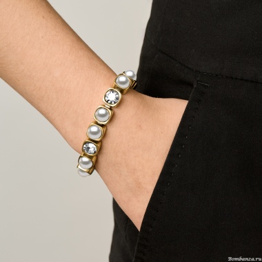 Браслет Dyrberg Kern, CONIAN SG CRYSTAL / WHITE PEARL, 450157 Браслет Dyrberg Kern, CONIAN SG CRYSTAL / WHITE PEARL, 450157