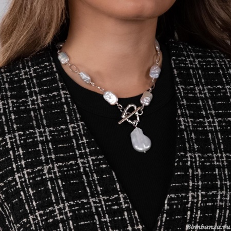 Колье Lanzerotti, Splendore, с жемчугом, LZ-24.08-348 белый