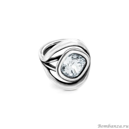 Кольцо Ciclon, Aura, с кристаллом Swarovski, CN-EMO505 (16,5, хрустальный)