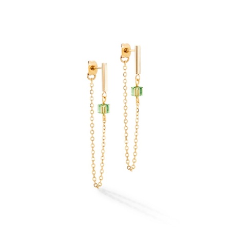 Серьги Coeur de Lion,Green-Gold, 5076/21-0516