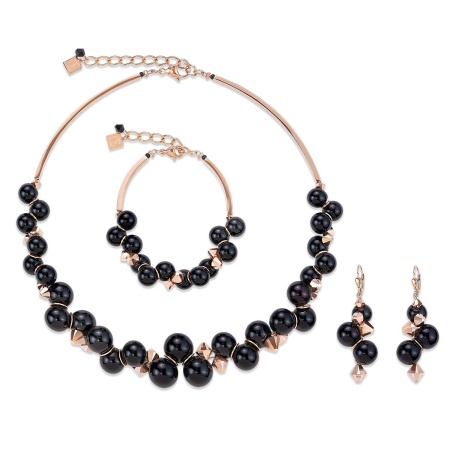 Браслет Coeur de Lion, Black & Swarovski®, 4937/30-1300. Германия