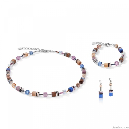 Браслет Coeur de Lion, Blue-Brown-Lilac 2839/30-0740. Германия