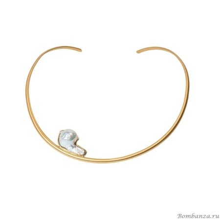 Колье Katerina Vassou, Lulit, гривна, с жемчугом, KV23.2-308328 золотистый