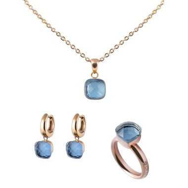 Кольцо Qudo, Firenze hellblau 19 мм 611236 BL/RG Кольцо Qudo, Firenze hellblau 19 мм 611236 BL/RG