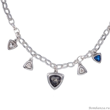 Колье Ciclon, Fortuna, с кристаллами, CN-251807 серый