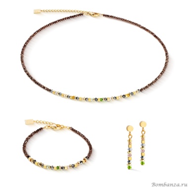 Колье Coeur de Lion, Brown-Olive, 4359/10-1109 Колье Coeur de Lion, Brown-Olive, 4359/10-1109