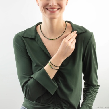 Колье Coeur de Lion, Green, 4464/10-0500 Колье Coeur de Lion, Green, 4464/10-0500