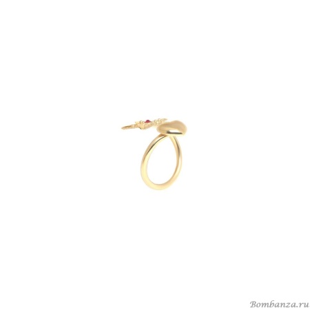 Кольцо Franck Herval, Angelica, незамкнутое, с кристаллом Swarovski, FH25.2-19-63690 золотистый