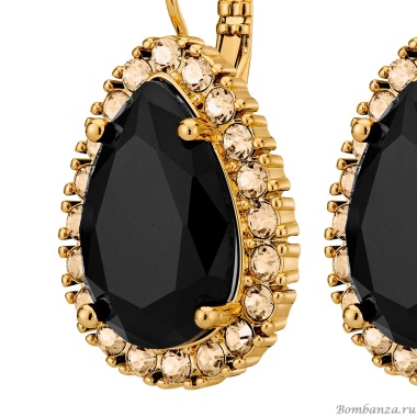 Серьги Dyrberg Kern, FIORA SG BLACK /GOLDEN, 450077 Серьги Dyrberg Kern, FIORA SG BLACK /GOLDEN, 450077