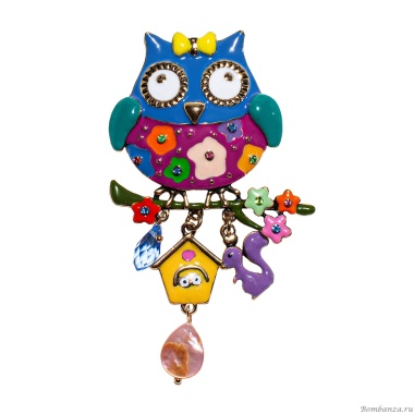 Брошь Shadore, Сова с домиком