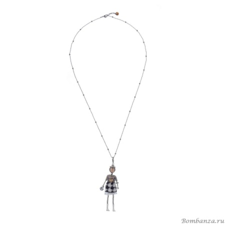 Подвеска Miamelie, кукла Джекки, MiA-2408-CL7434 серебристый Подвеска Miamelie, кукла Джекки, MiA-2408-CL7434 серебристый