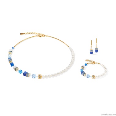Колье Coeur de Lion, Blue-Gold, 5086/10-0716 Колье Coeur de Lion, Blue-Gold, 5086/10-0716