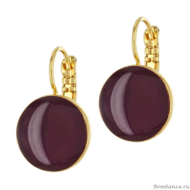 Серьги TARATATA, Electron, с цветной смолой, TT-W23-03718-206 фиолетовый Серьги TARATATA, Electron, с цветной смолой, TT-W23-03718-206 фиолетовый