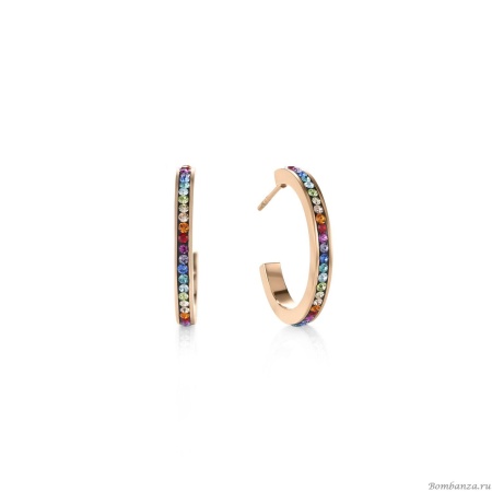 Серьги Coeur de Lion,  Multicolor-Rosegold 0139/21-1577. Германия