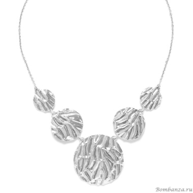 Колье Ori Tao, Ottawa, фактурный металл, OT24.1-15-31681 серебристый