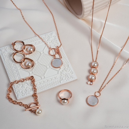 Серьги Fiore Luna, Cream Pearl