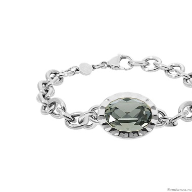Браслет Qudo, TIVOLA UNICA big (S/P) Black diamond, 189539 Браслет Qudo, TIVOLA UNICA big (S/P) Black diamond, 189539