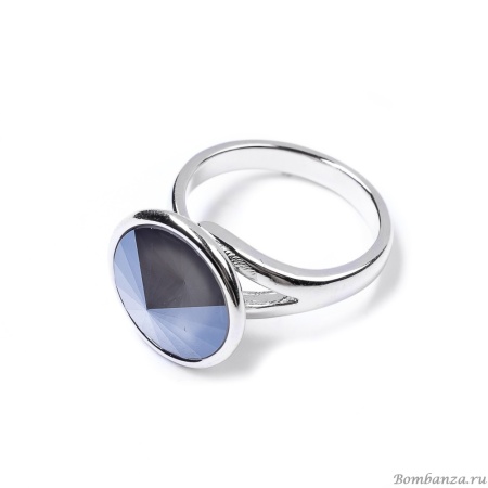 Кольцо Moon Paris, Ringo, разъемное, с кристаллом, MR-22.03-062 серый